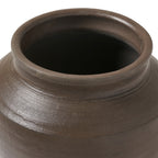 Bondi vase by Renwil, clay, antique brown finish