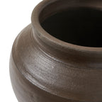 Bondi vase by Renwil, clay, antique brown finish