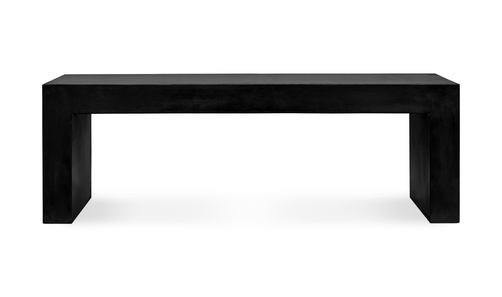Concrete Outdoor Lazarus Bench Black