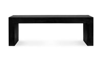 Concrete Outdoor Lazarus Bench Black