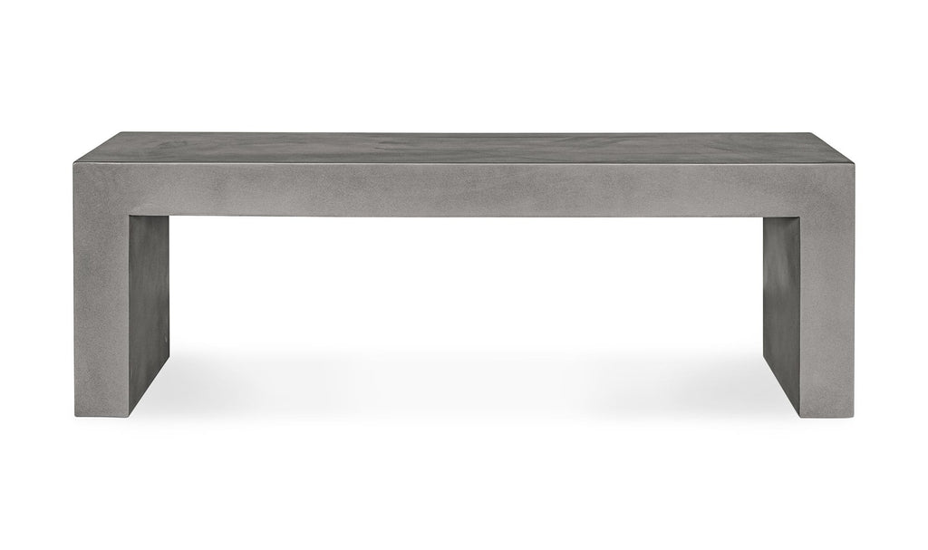 Concrete Outdoor Lazarus Bench Dark Grey