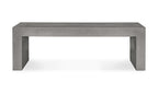 Concrete Outdoor Lazarus Bench Dark Grey