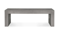 Concrete Outdoor Lazarus Bench Dark Grey