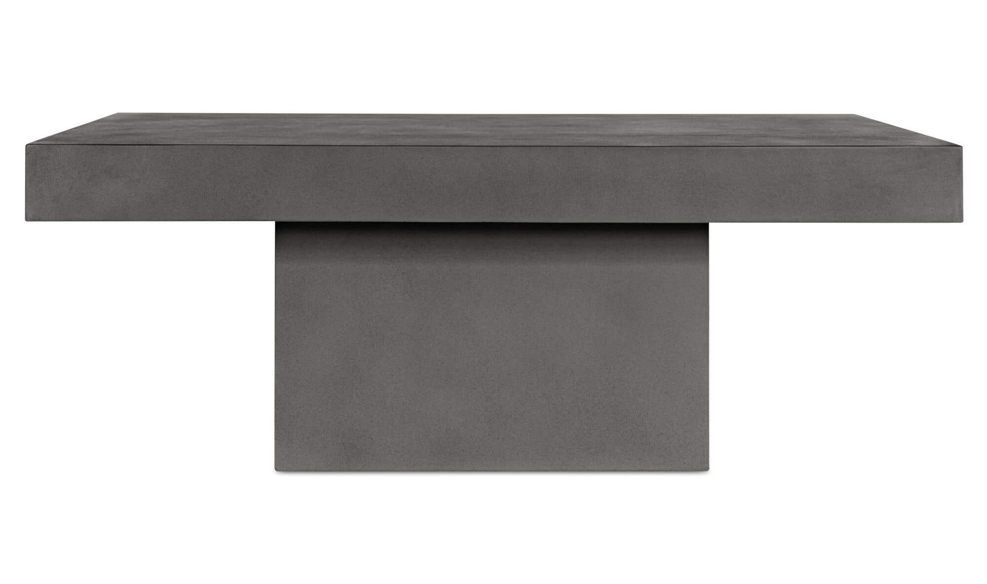 Concrete Outdoor Maxima Coffee Table Dark Grey