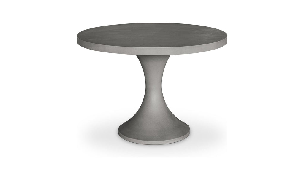 Concrete Outdoor Isadora Dining Table Dark Grey