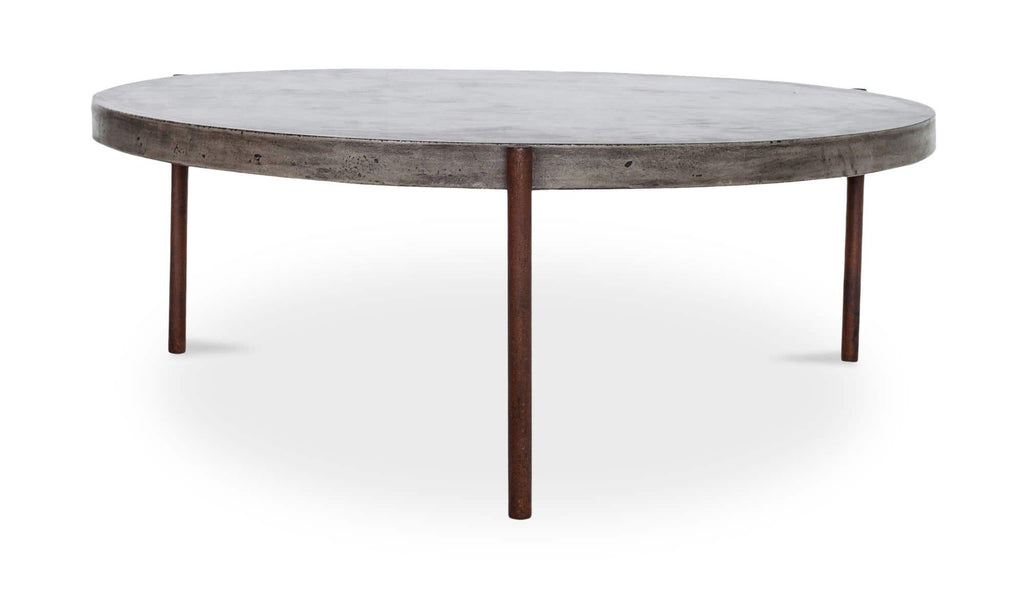 Concrete Outdoor Mendez Coffee Table Dark Grey