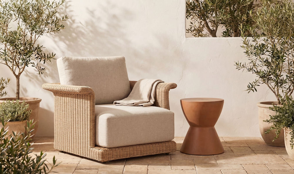 Concrete Outdoor Hourglass Stool 4