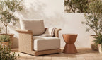Concrete Outdoor Hourglass Stool 4