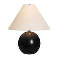Brienne table lamp by Renwil, solid marble base, matte black finish