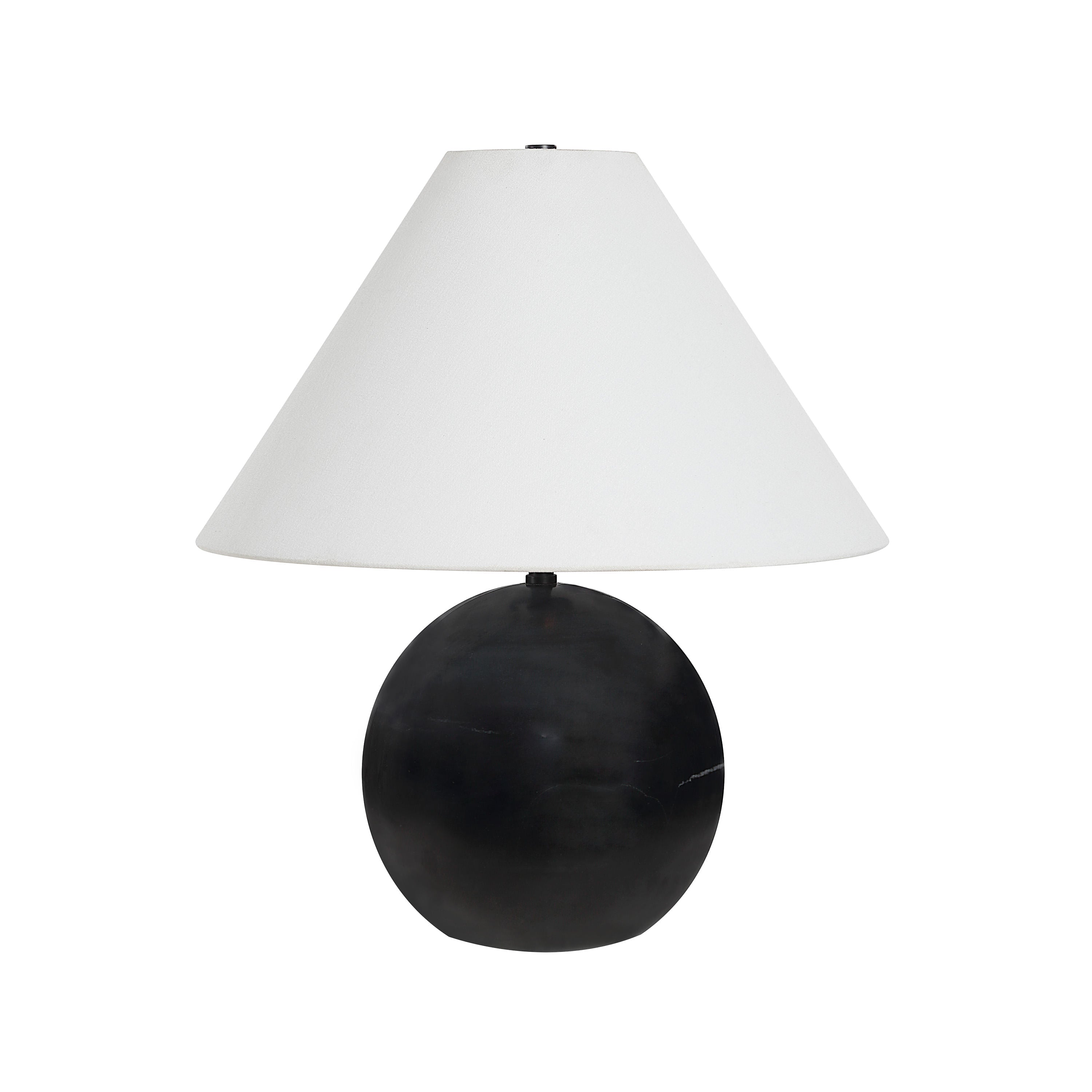 Brienne table lamp by Renwil, solid marble base, matte black finish