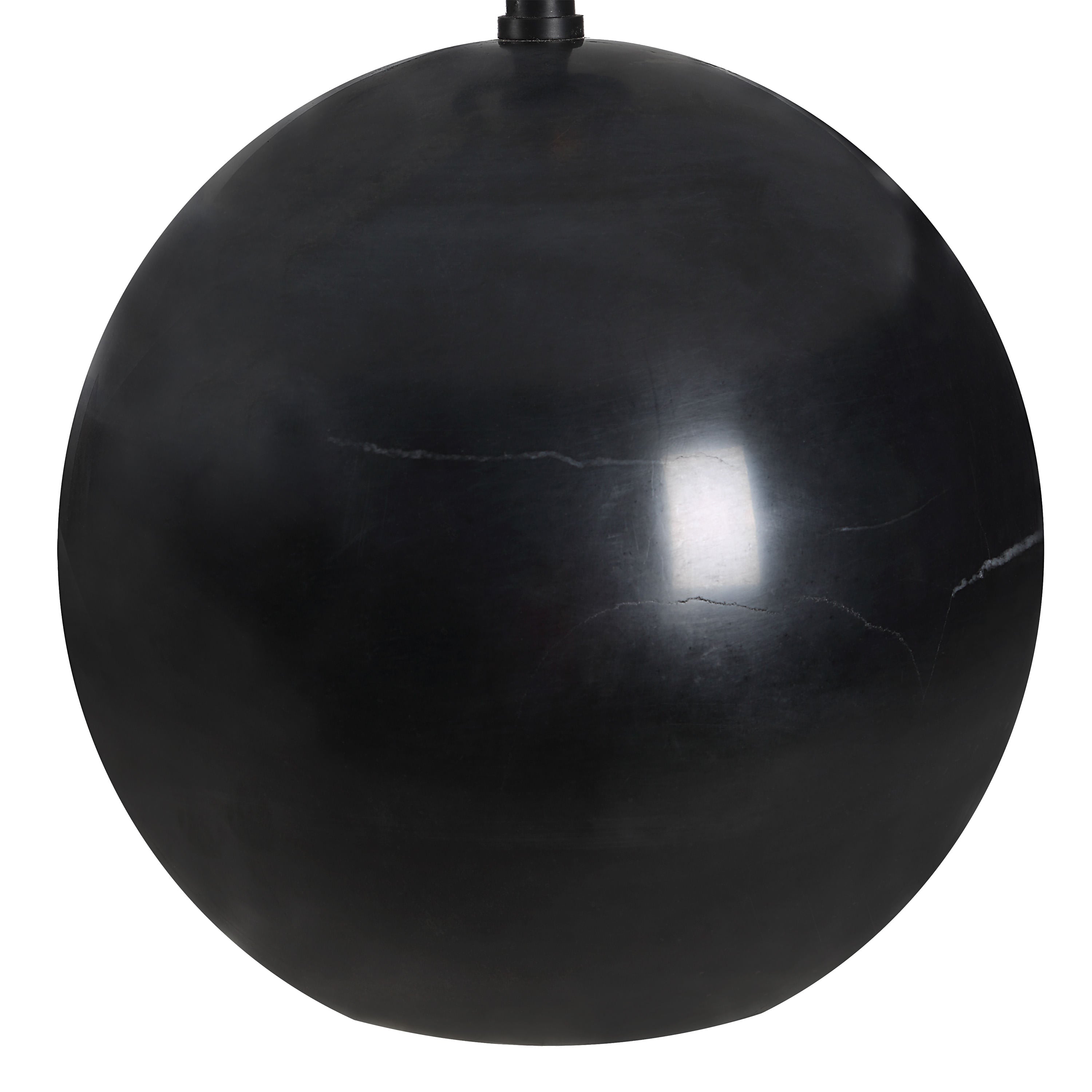 Brienne table lamp by Renwil, solid marble base, matte black finish