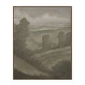 Bruma wall art by Renwil, linen canvas, medium walnut frame
