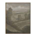 Bruma wall art by Renwil, linen canvas, medium walnut frame
