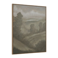 Bruma wall art by Renwil, linen canvas, medium walnut frame