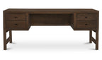 Wood Windsor Desk Dark Brown