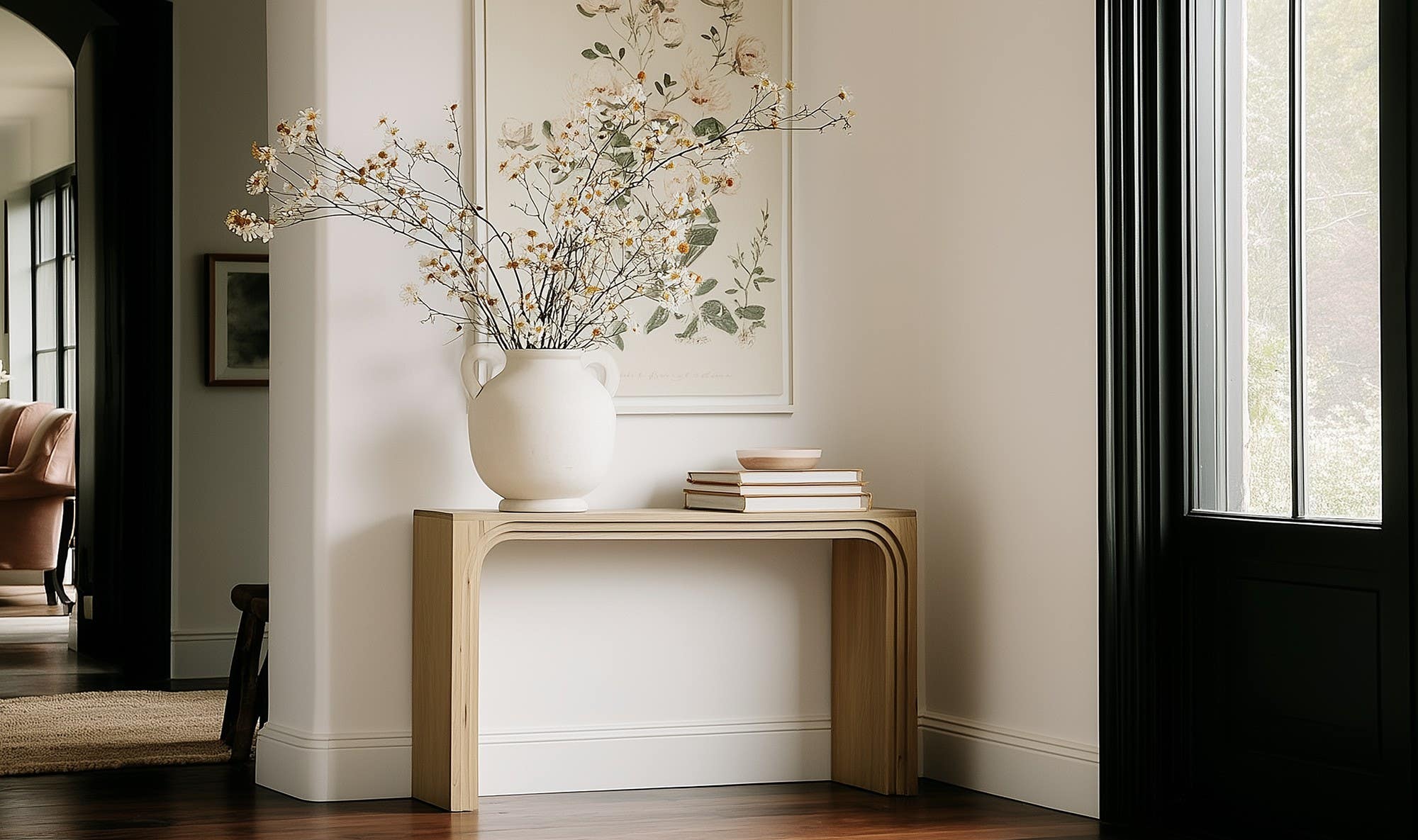 Natural Wood Berkley Console Table
