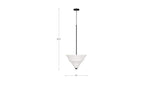 White Ceramic Corrina Pendant Lamp