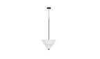 White Ceramic Corrina Pendant Lamp - Small