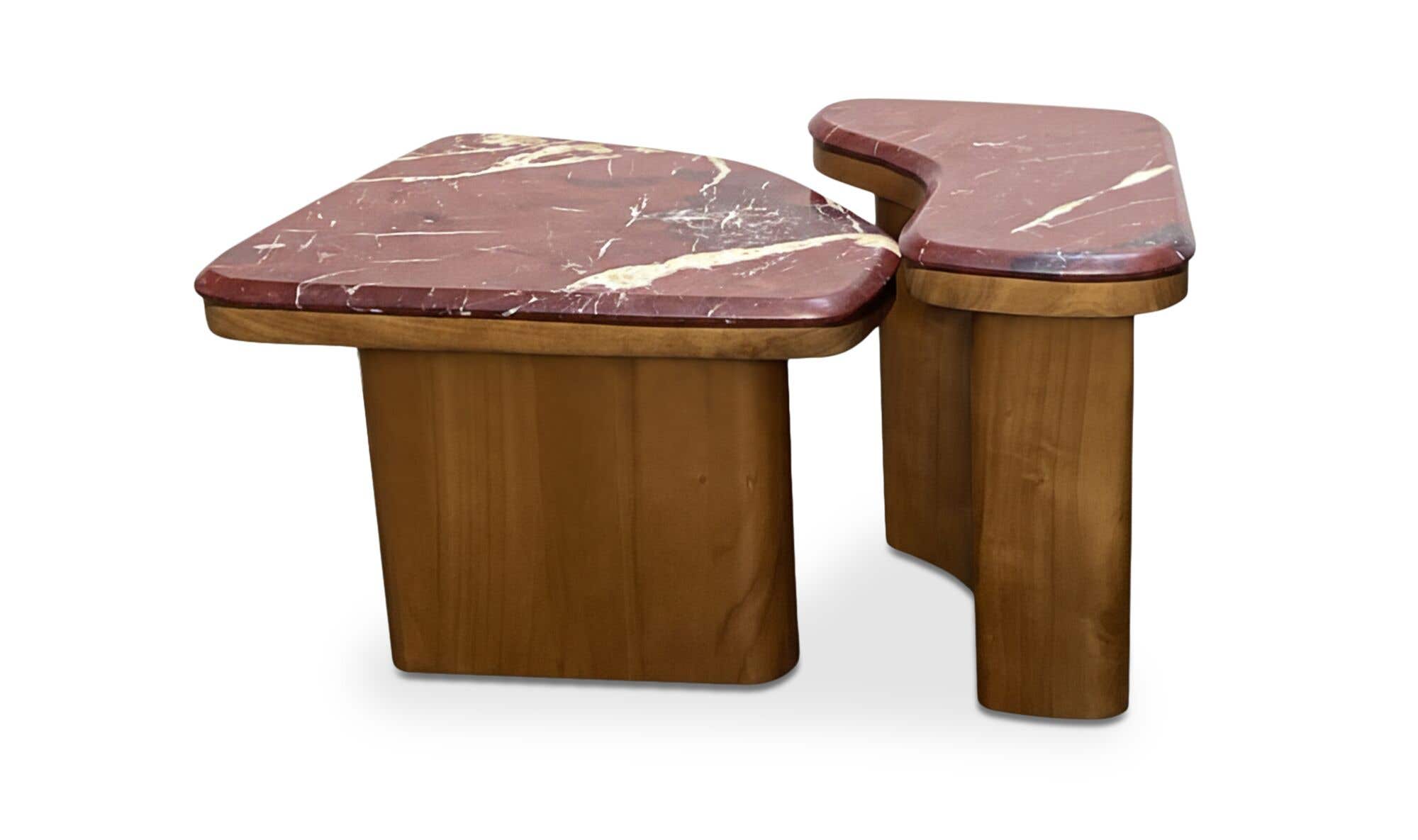 Marble Abi Nesting Coffee Tables Levante Marble view 8