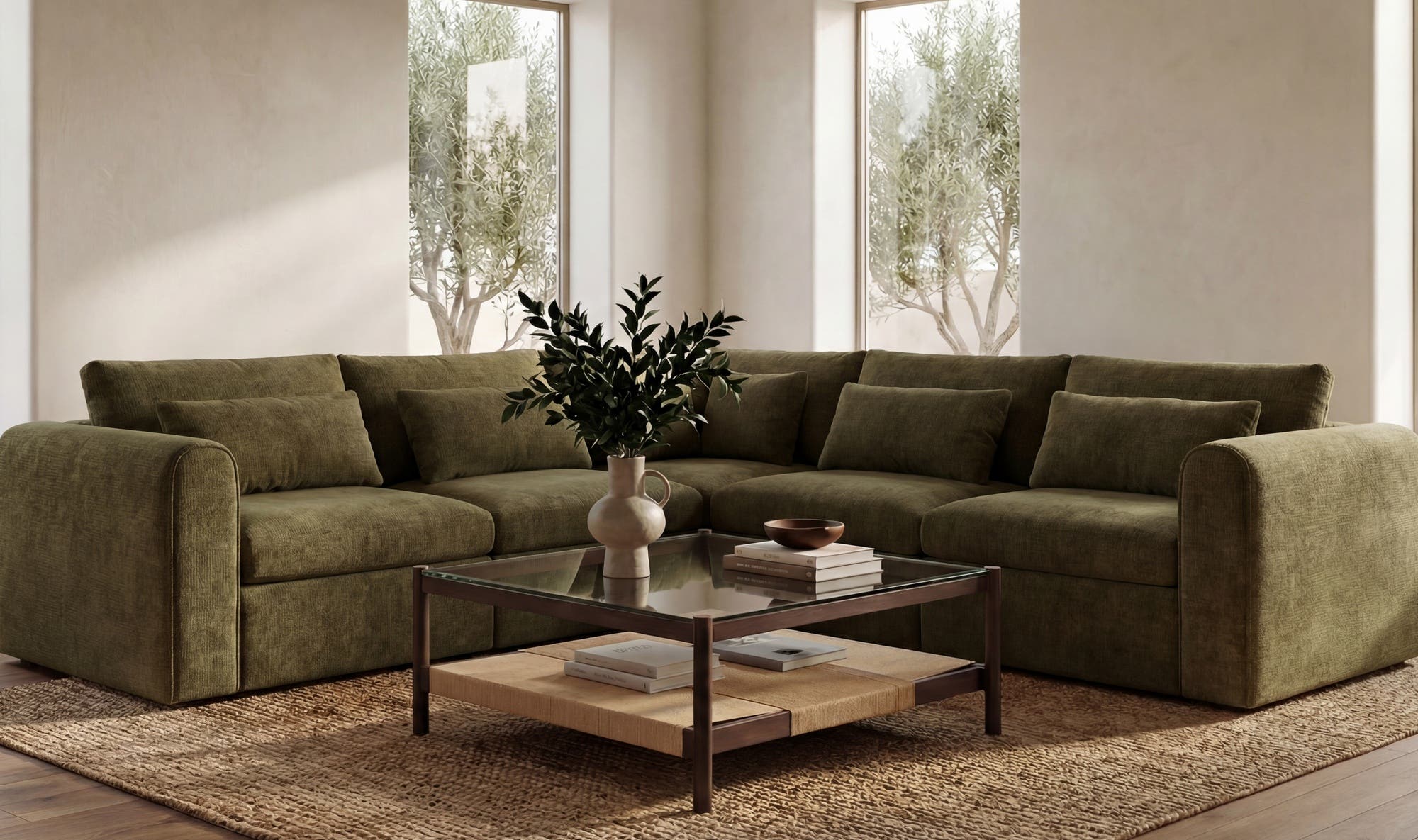 Walker Coffee Table Brown view 2