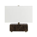 Cabo table lamp by Renwil, Emperador marble, brown