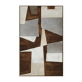 Cannella wall art by Renwil, cotton canvas, medium walnut frame