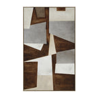 Cannella wall art by Renwil, cotton canvas, medium walnut frame