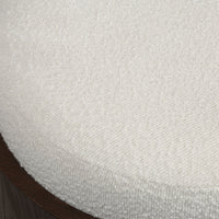 Capsula ottoman by Renwil, wood veneer, walnut finish