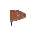 Caro side table by Moe's Home Collection, stone top, turned plinth base