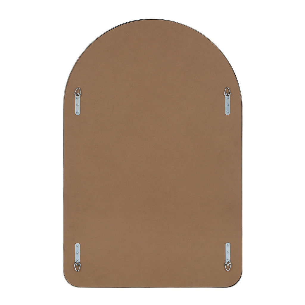 Cassis wall mirror by Renwil, extruded aluminum, polished nickel finish
