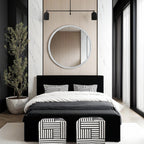 Cento wall mirror by Renwil, solid marble, white