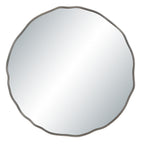 Cerro wall mirror by Renwil, iron, antique nickel finish