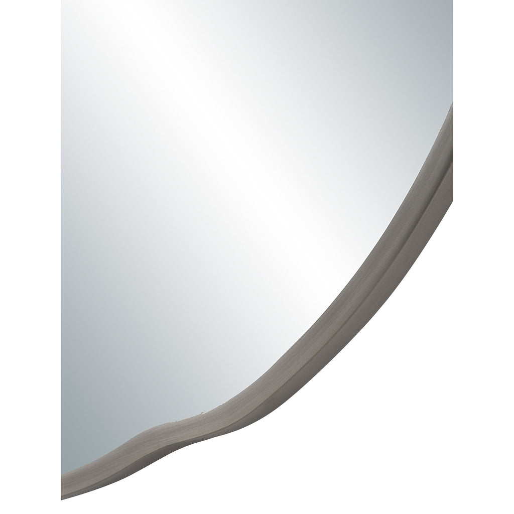 Cerro wall mirror by Renwil, iron, antique nickel finish