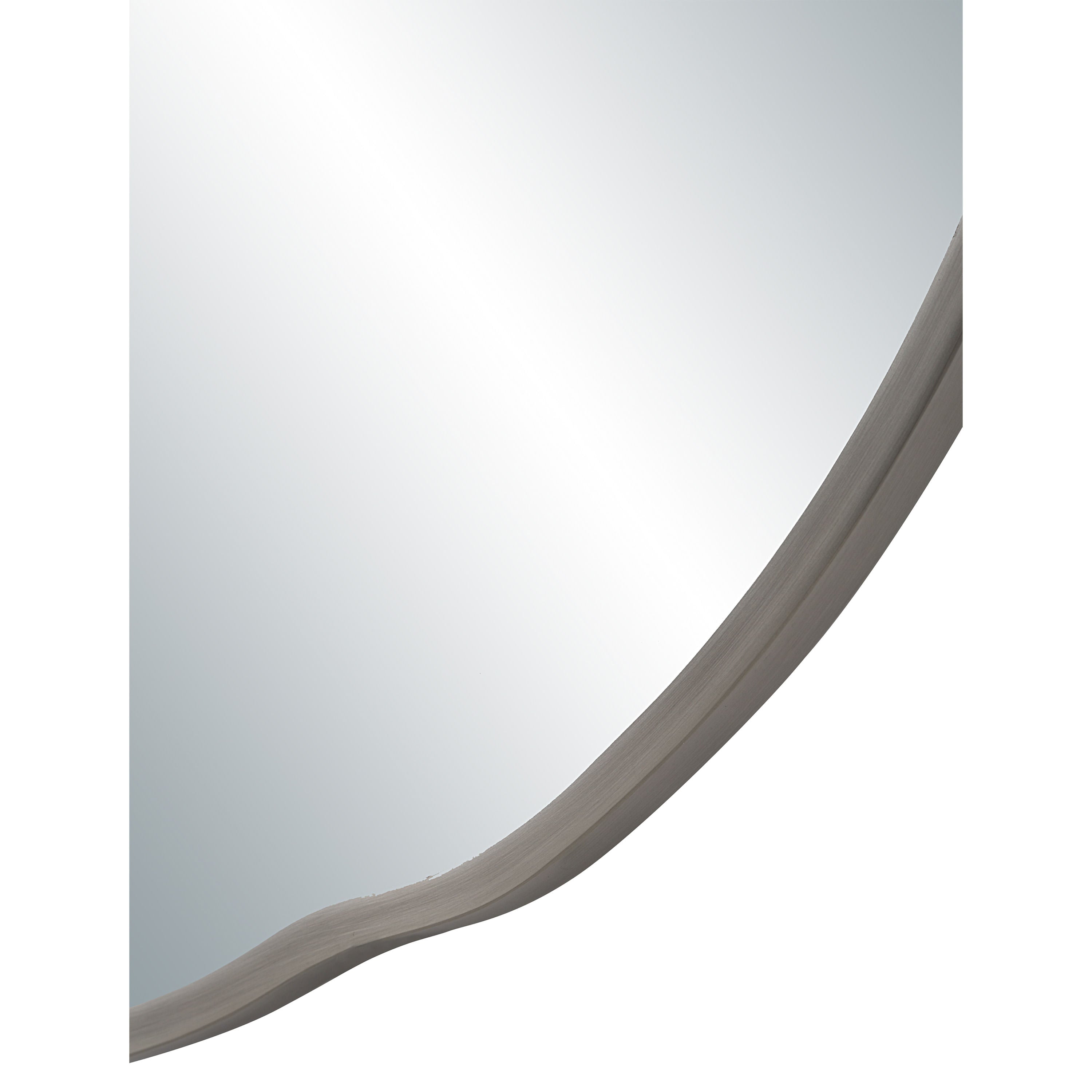 Cerro wall mirror by Renwil, iron, antique nickel finish