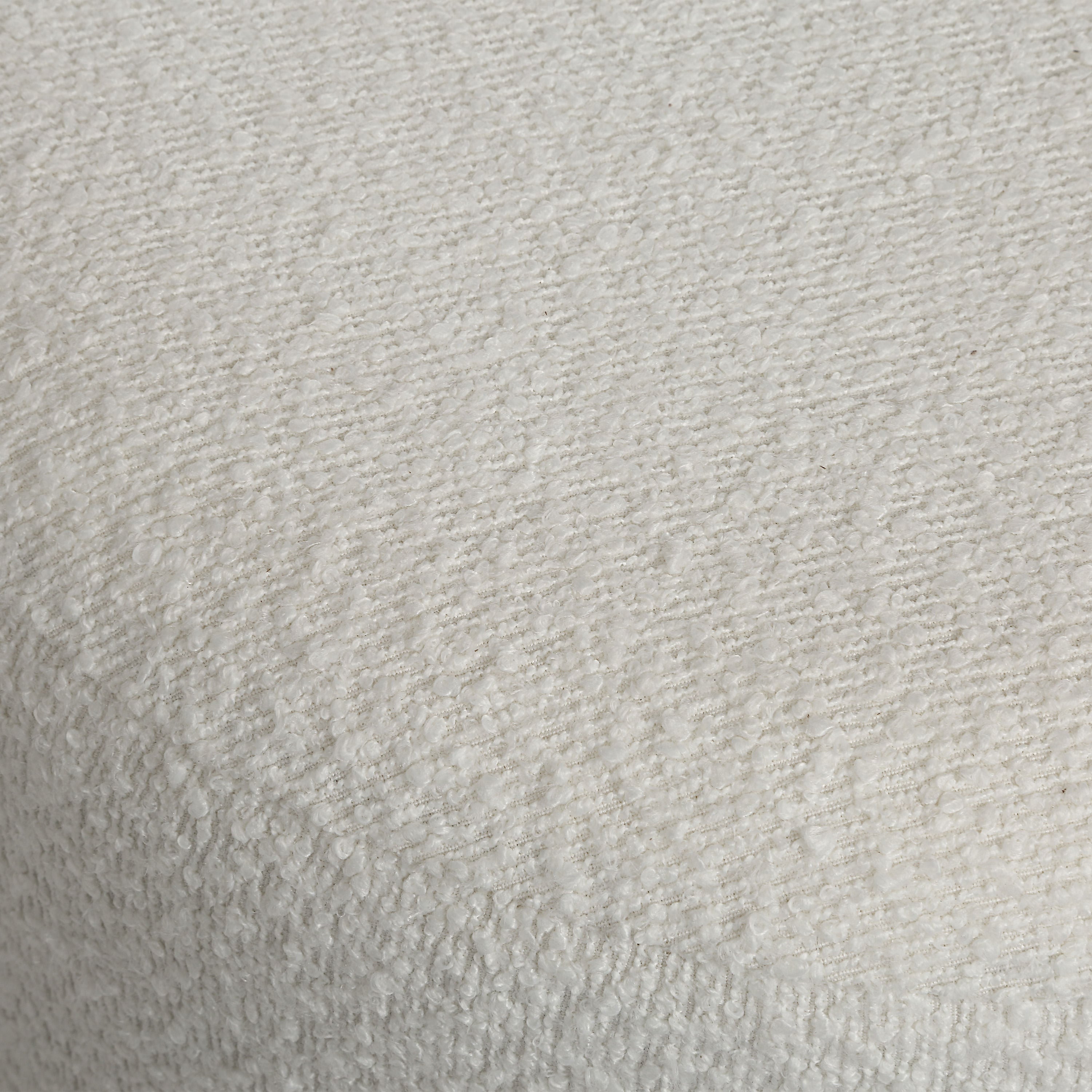 Chaves ottoman by Renwil, boucle, ivory finish