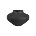 Cipher vase by Renwil, ceramic, textured matte black, hand-finished