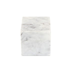Cora cube tabletop accent by Moe's Home Collection, Banswara purple-white marble