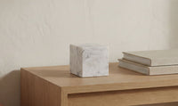 Cora cube tabletop accent by Moe's Home Collection, Banswara purple-white marble
