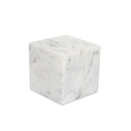Cora cube tabletop accent by Moe's Home Collection, Banswara purple-white marble