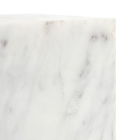 Cora cube tabletop accent by Moe's Home Collection, Banswara purple-white marble
