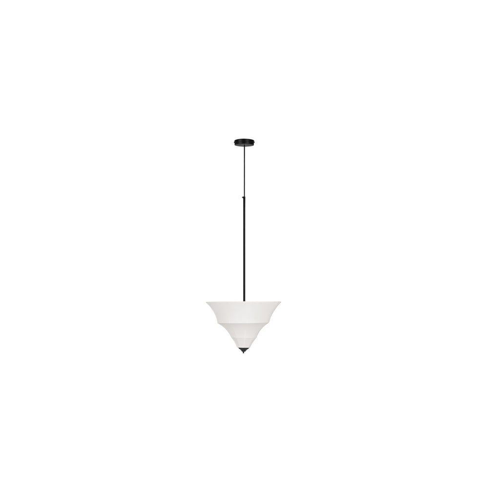 Corrina pendant lamp by Moe's Home Collection, white ceramic, warm hand-formed body