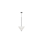 Corrina pendant lamp by Moe's Home Collection, white ceramic, warm hand-formed body