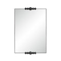 Cosmos wall mirror by Renwil, iron, matte black marble