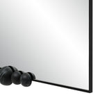 Cosmos wall mirror by Renwil, iron, matte black marble