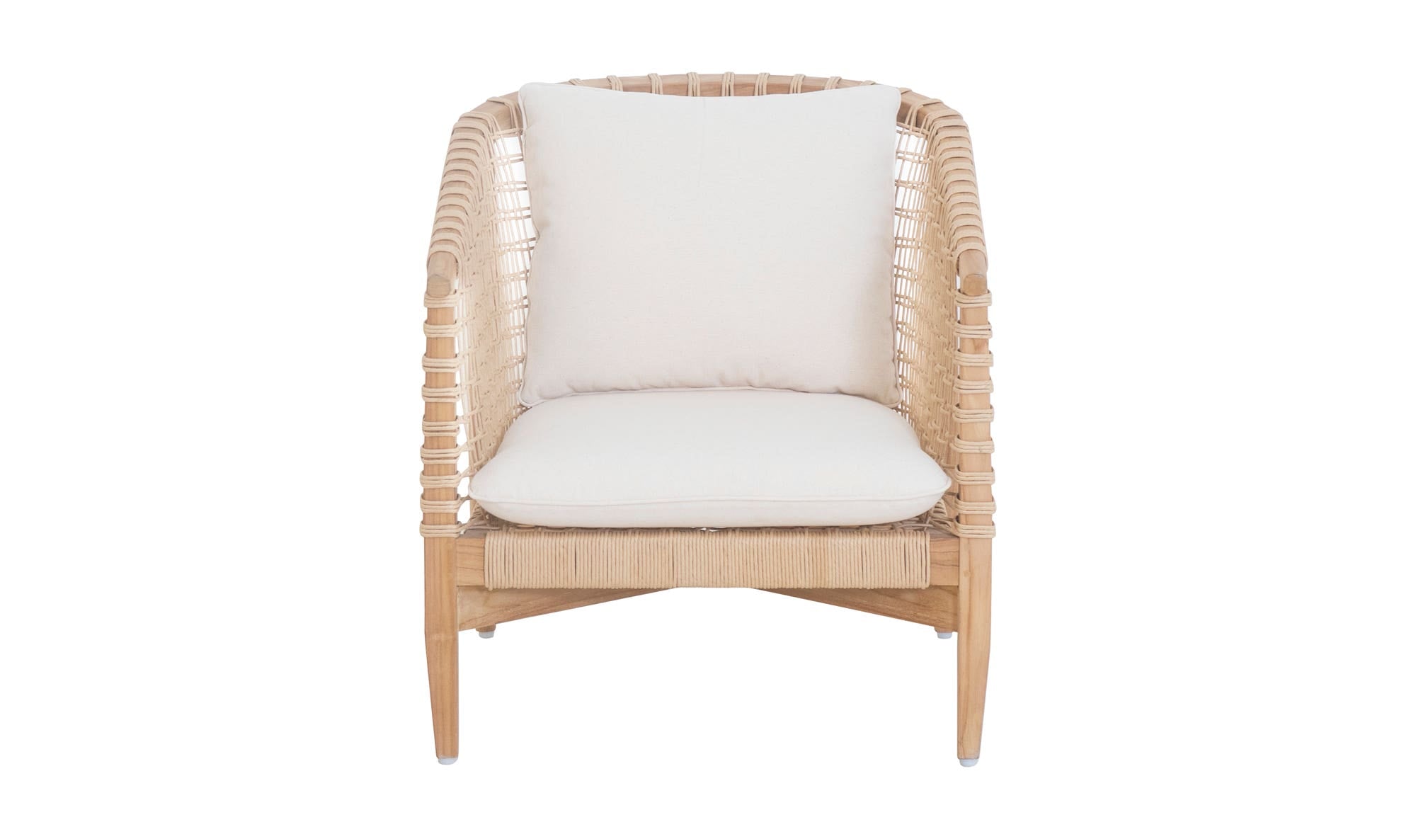 Wood Outdoor Kuna Lounge Chair Natural