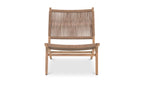 Wood Outdoor Palma Lounge Chair Warm Brown