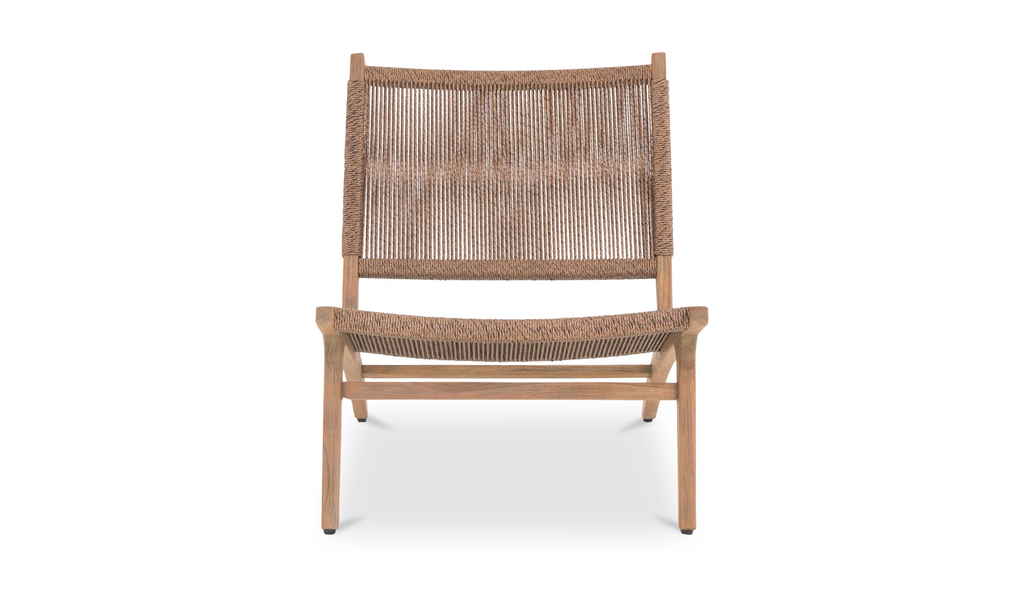 Wood Outdoor Palma Lounge Chair Warm Brown