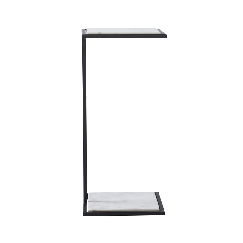 Danica accent table by Renwil, steel, matte black finish