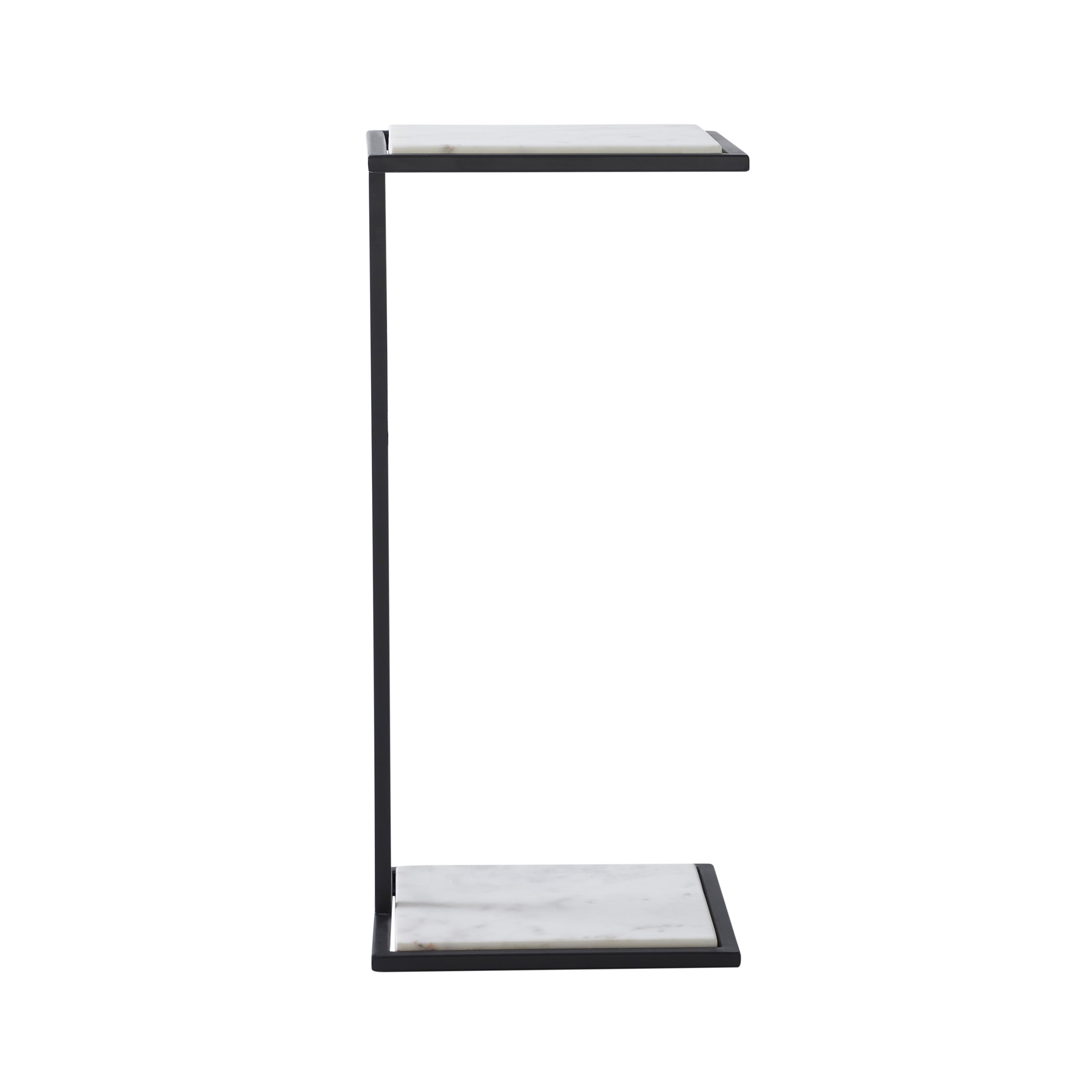 Danica accent table by Renwil, steel, matte black finish