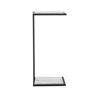 Danica accent table by Renwil, steel, matte black finish